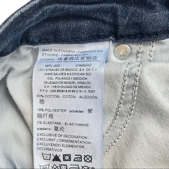 Levi’s Signature Size 31x 32” Modern Straight Mid Rise Blue Denim Jeans - Picture 8 of 11